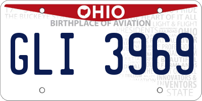 OH license plate GLI3969