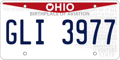 OH license plate GLI3977
