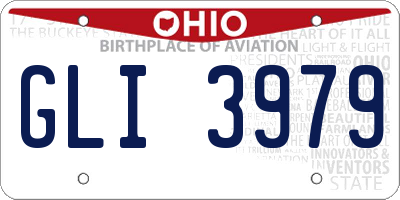 OH license plate GLI3979