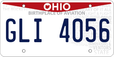 OH license plate GLI4056