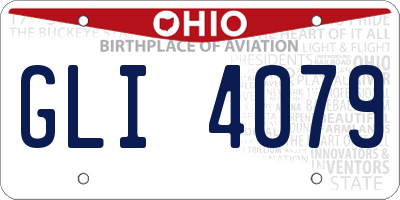 OH license plate GLI4079