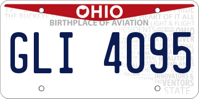OH license plate GLI4095