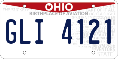 OH license plate GLI4121