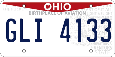OH license plate GLI4133