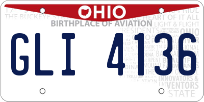 OH license plate GLI4136