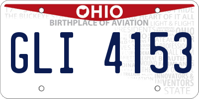 OH license plate GLI4153