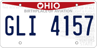 OH license plate GLI4157