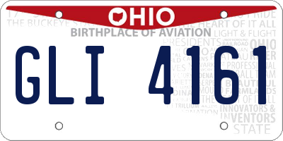 OH license plate GLI4161