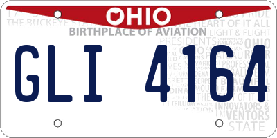 OH license plate GLI4164