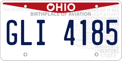 OH license plate GLI4185