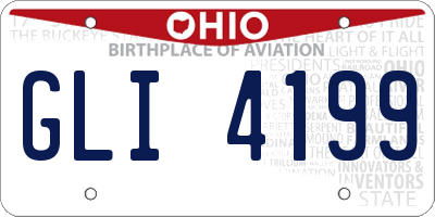 OH license plate GLI4199