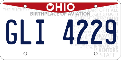 OH license plate GLI4229