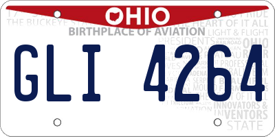 OH license plate GLI4264