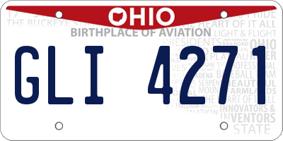 OH license plate GLI4271