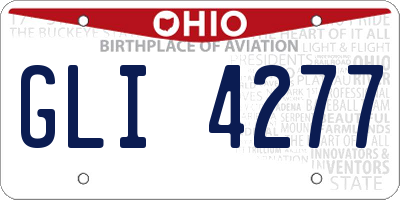 OH license plate GLI4277