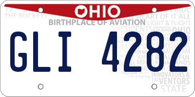 OH license plate GLI4282