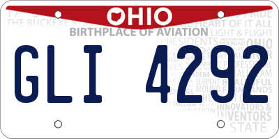OH license plate GLI4292