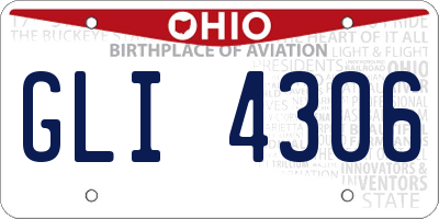 OH license plate GLI4306