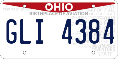 OH license plate GLI4384