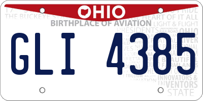OH license plate GLI4385