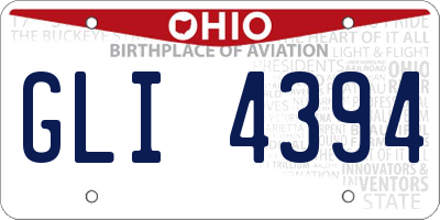 OH license plate GLI4394