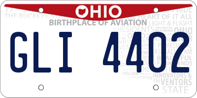 OH license plate GLI4402
