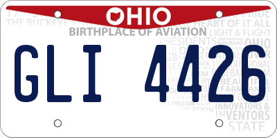 OH license plate GLI4426
