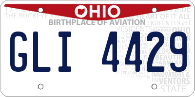 OH license plate GLI4429