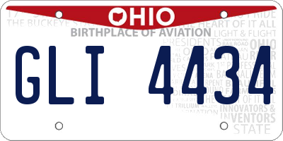OH license plate GLI4434