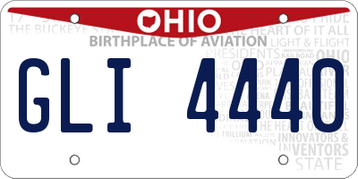 OH license plate GLI4440