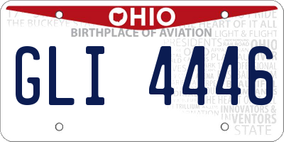 OH license plate GLI4446