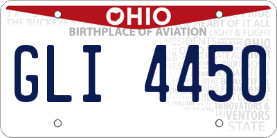 OH license plate GLI4450