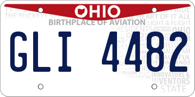 OH license plate GLI4482