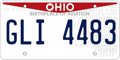 OH license plate GLI4483