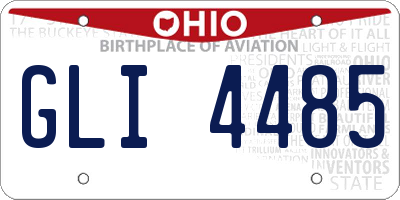 OH license plate GLI4485