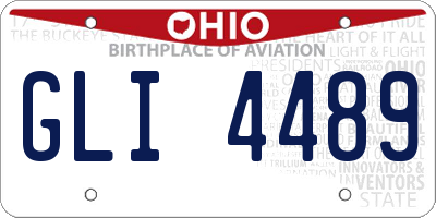 OH license plate GLI4489