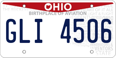 OH license plate GLI4506