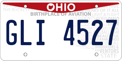 OH license plate GLI4527