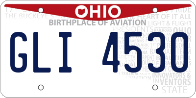 OH license plate GLI4530