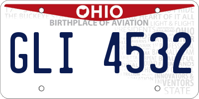 OH license plate GLI4532