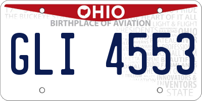 OH license plate GLI4553