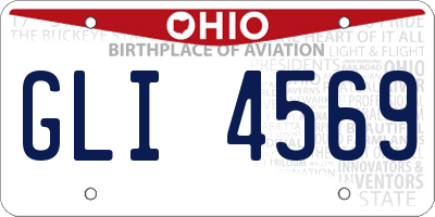 OH license plate GLI4569