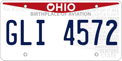 OH license plate GLI4572