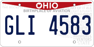 OH license plate GLI4583