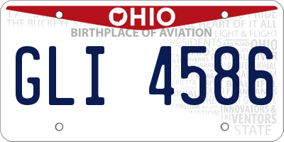 OH license plate GLI4586