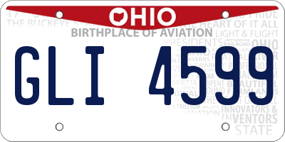 OH license plate GLI4599