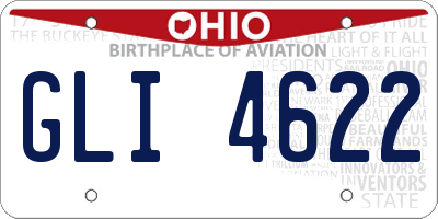 OH license plate GLI4622