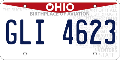 OH license plate GLI4623