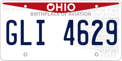 OH license plate GLI4629