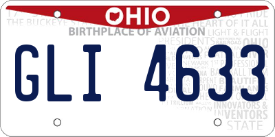 OH license plate GLI4633